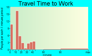 New Market travel time to work - commute