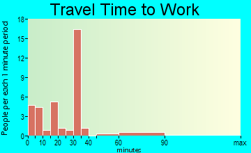 Peterson commuting: travel time to work