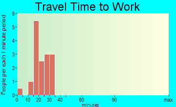 Shannon City travel time to work - commute