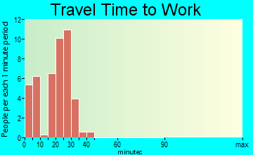 Terril commuting: travel time to work