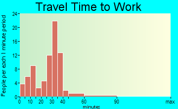 Walker travel time to work