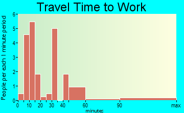 Bison travel time to work - commute