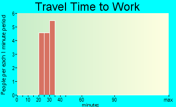 Bushong travel time to work