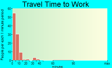 Coldwater travel time to work