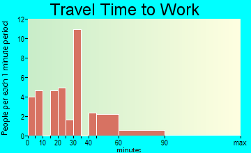 Effingham travel time to work