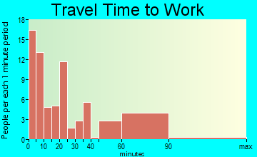 Pleasanton travel time to work - commute