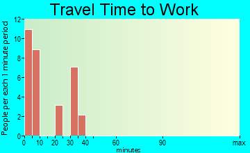 Bouse travel time to work