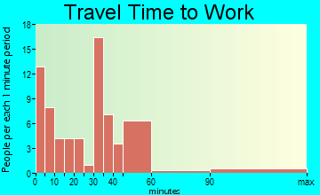 Brownsville travel time to work - commute