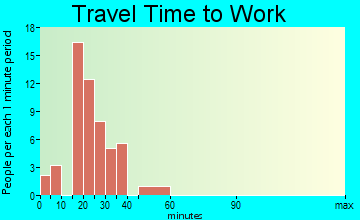 South Wallins travel time to work