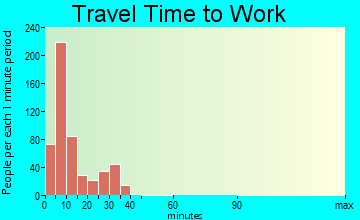 Williamsburg travel time to work - commute