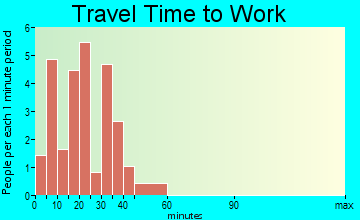 Washington travel time to work - commute