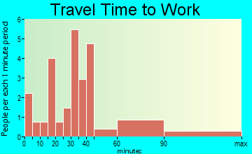 Nazlini travel time to work