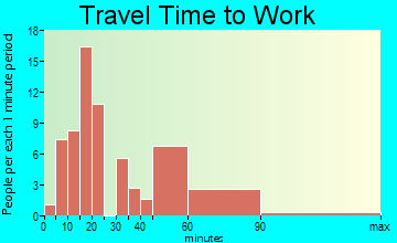 New Market travel time to work - commute