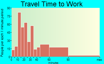 Bellingham commuting: travel time to work