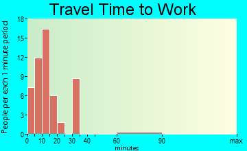 Pinon travel time to work