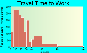 Gardner travel time to work - commute