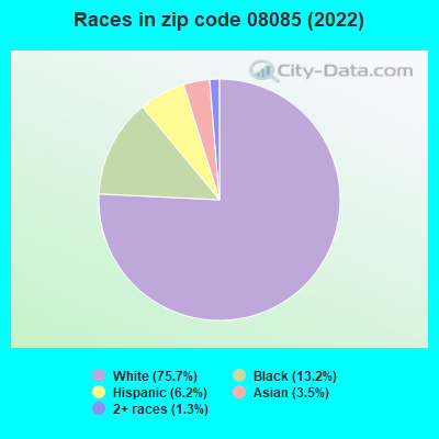 zip code 08085 races chart
