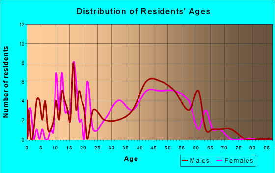Age and Sex of Residents in Bennett District in Watkins, CO