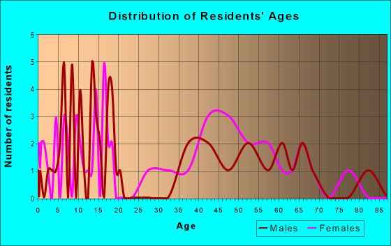 Age and Sex of Residents in Spring Valley in Grand Junction, CO