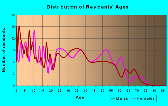 Age and Sex of Residents in Valley View Heights in Denver, CO