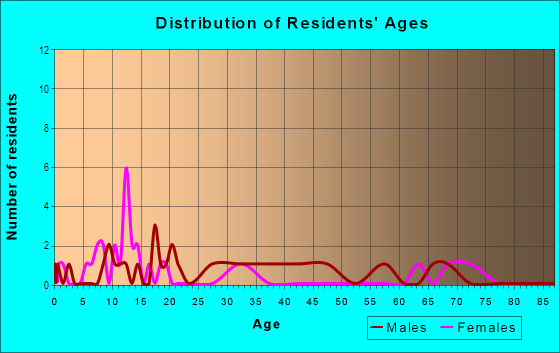 Age and Sex of Residents in Kalcevic Heights in Denver, CO
