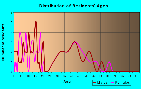 Age and Sex of Residents in Chadbourne Village in Tampa, FL