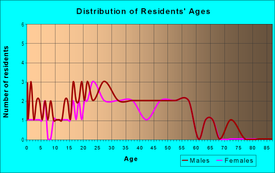 Age and Sex of Residents in Lake Magdalene Arms Estates in Tampa, FL