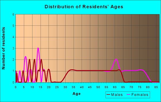 Age and Sex of Residents in Tall Pines in Tampa, FL