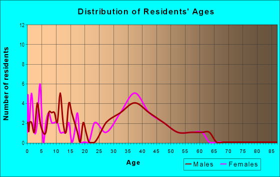 Age and Sex of Residents in Wildewood Village in Tampa, FL