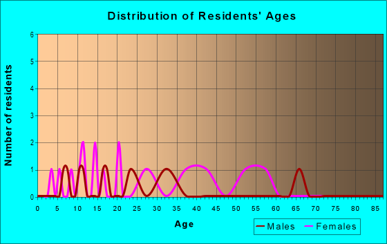 Age and Sex of Residents in Willowbrae Village in Tampa, FL