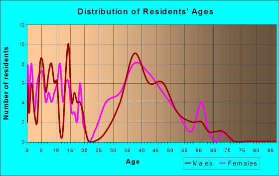 Age and Sex of Residents in Wyndham Lake in Odessa, FL