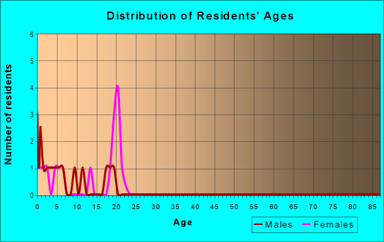 Age and Sex of Residents in Bethel Heights in Tampa, FL