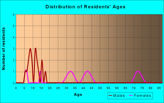 Age and Sex of Residents in College Heights in Tampa, FL