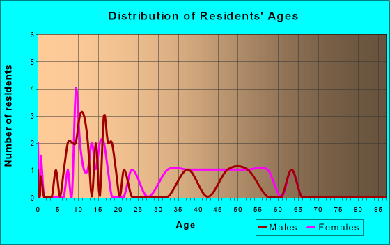 Age and Sex of Residents in Jackson Heights in Tampa, FL