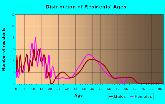 Age and Sex of Residents in River Run in Tampa, FL