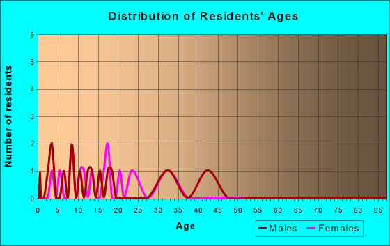Age and Sex of Residents in Straits in Thonotosassa, FL