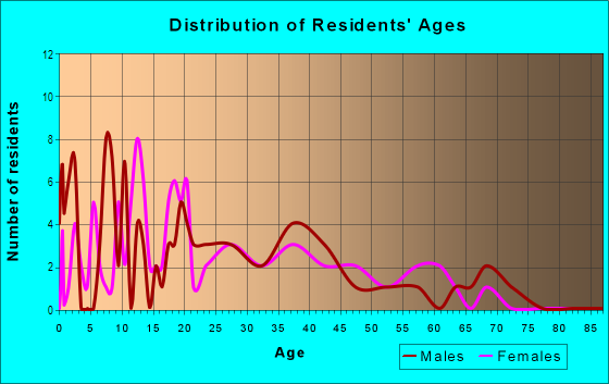 Age and Sex of Residents in Ybor Heights in Tampa, FL