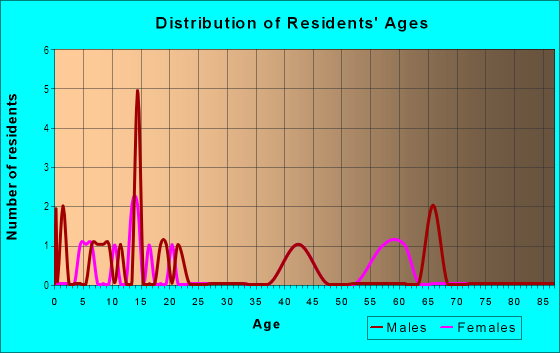 Age and Sex of Residents in Zephyr Grove in Tampa, FL