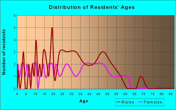 Age and Sex of Residents in Arlington Heights in Tampa, FL