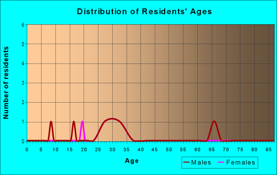 Age and Sex of Residents in Colony Oaks Townhomes in Tampa, FL