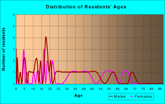 Age and Sex of Residents in Homestead in Tampa, FL
