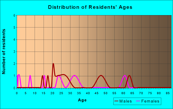 Age and Sex of Residents in Riverside Estates in Tampa, FL