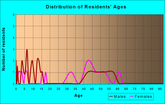 Age and Sex of Residents in Villa Rosa Park in Tampa, FL