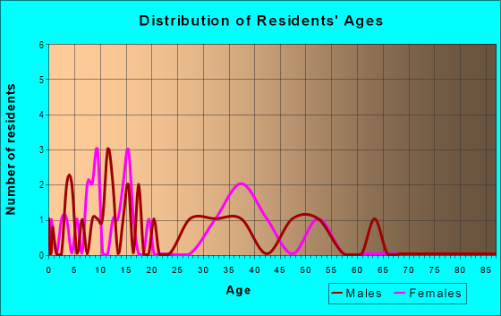 Age and Sex of Residents in Town Park in Tampa, FL