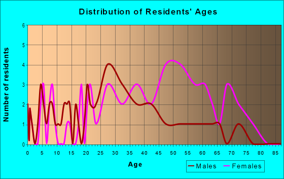 Age and Sex of Residents in Meadowood Condo Village in Tampa, FL