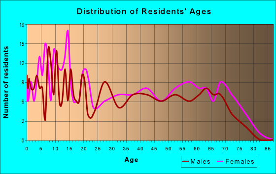 Age and Sex of Residents in Northview Hills in Tampa, FL