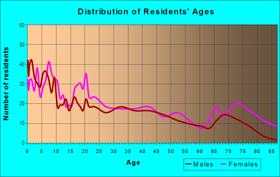 Age and Sex of Residents in South Nebraska in Tampa, FL