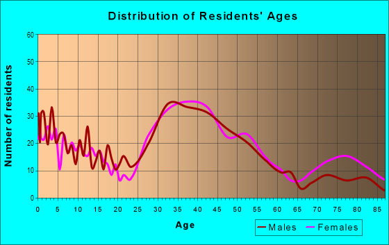 Age and Sex of Residents in Virginia Park in Tampa, FL