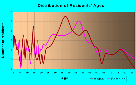 Age and Sex of Residents in Five Points in Saint Petersburg, FL