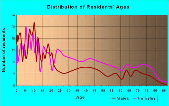 Age and Sex of Residents in Johnson Village in Orlando, FL